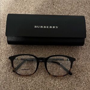 Burberry Black and Tan Eyeglasses